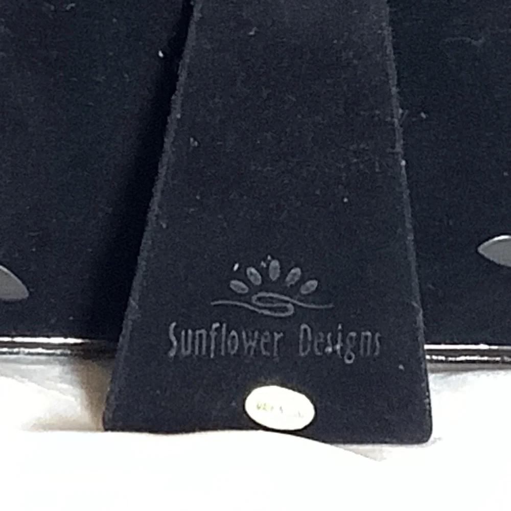 Black Enamel Purse Photo Frame  Sunflower Designs Faux Gem 3